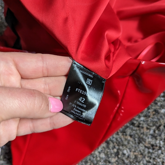 Red Patent Strapless Top - Picture 4 of 4